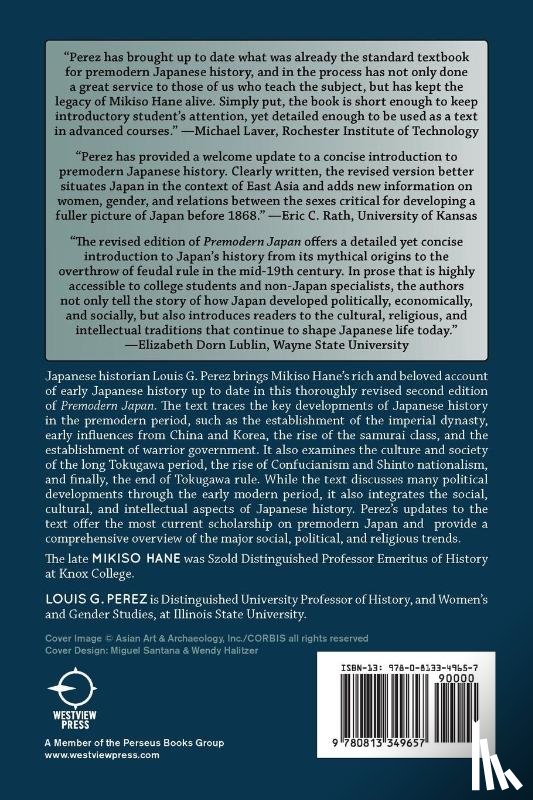 Hane, Mikiso, Perez, Louis G. - Premodern Japan
