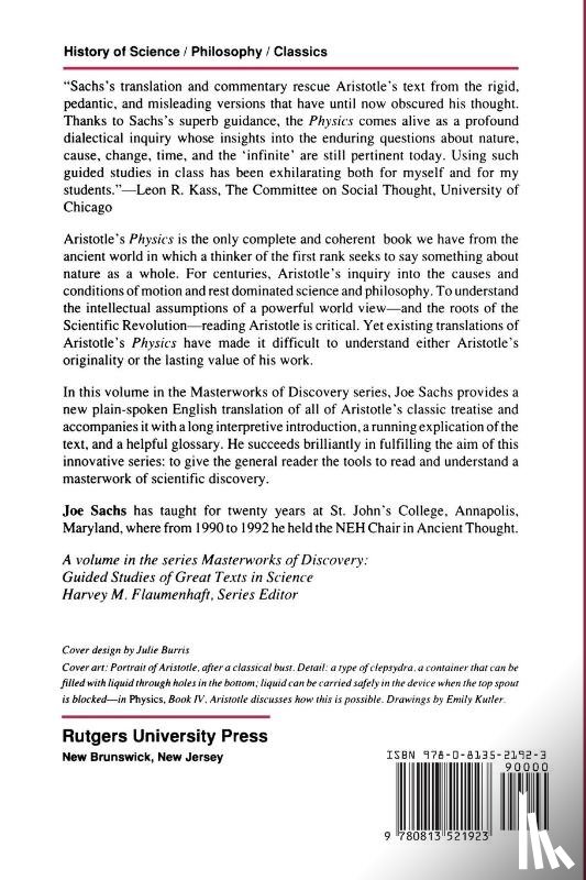 Sachs, Joe, Aristotle - Aristotle's Physics
