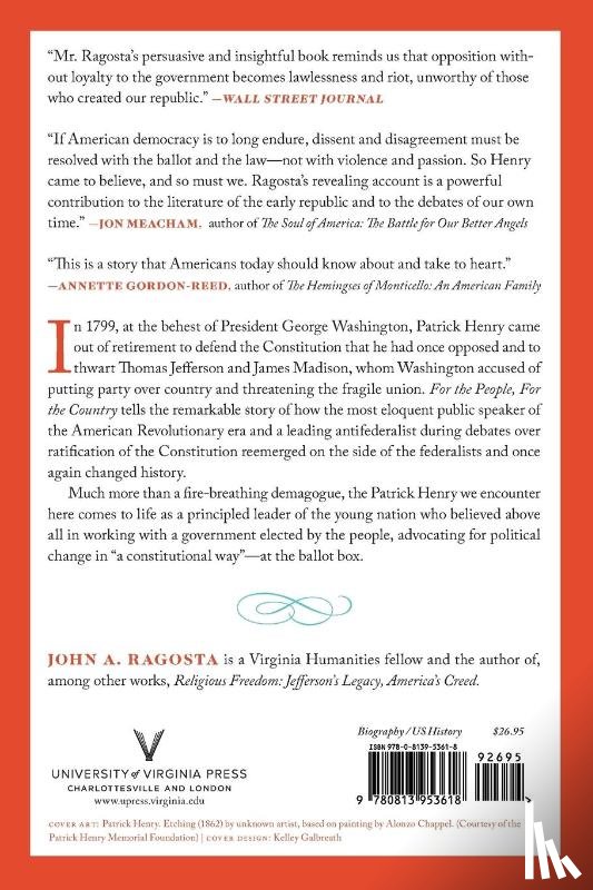 Ragosta, John A - For the People, For the Country