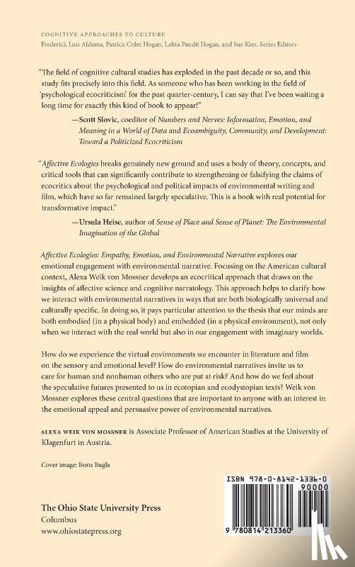 Weik Von Mossner, Alexa - Affective Ecologies: Empathy, Emotion, and Environmental Narrative