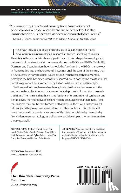  - Contemporary French and Francophone Narratology