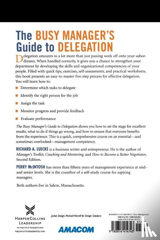 Luecke, Richard, McIntosh, Perry - The Busy Manager's Guide to Delegation