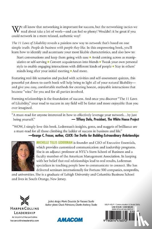 Tillis Lederman, Michelle - The 11 Laws of Likability: Relationship Networking Because People Do Business with People They Like