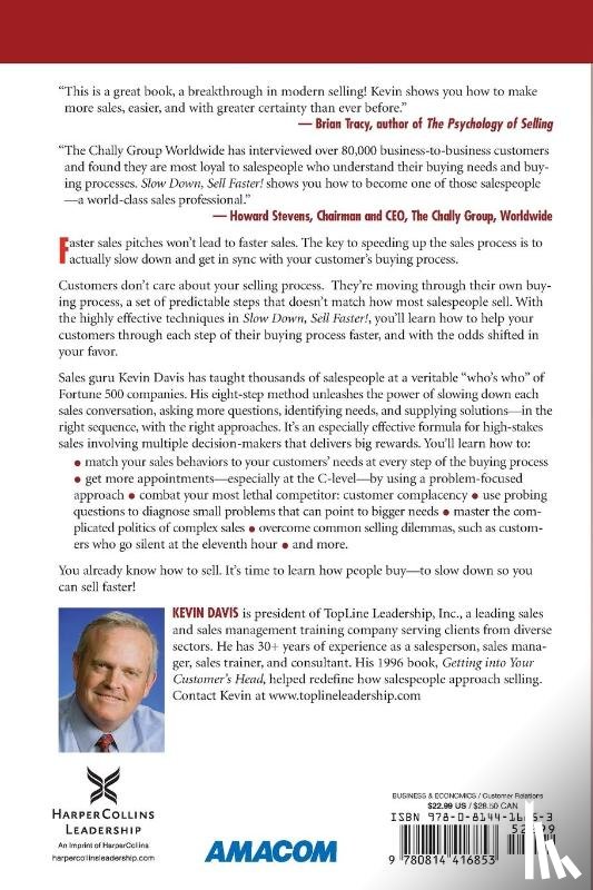 Davis, Kevin - Slow Down, Sell Faster!