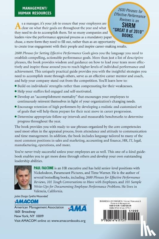 Falcone, Paul - 2600 Phrases for Setting Effective Performance Goals