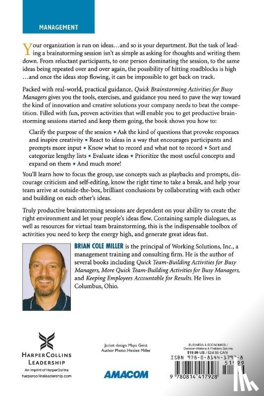 Miller, Brian - Quick Brainstorming Activities for Busy Managers