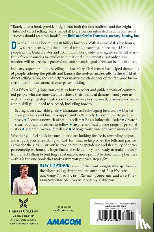Christensen, Mary - Be a Direct Selling Superstar: Achieve Financial Freedom for Yourself and Others as a Direct Sales Leader