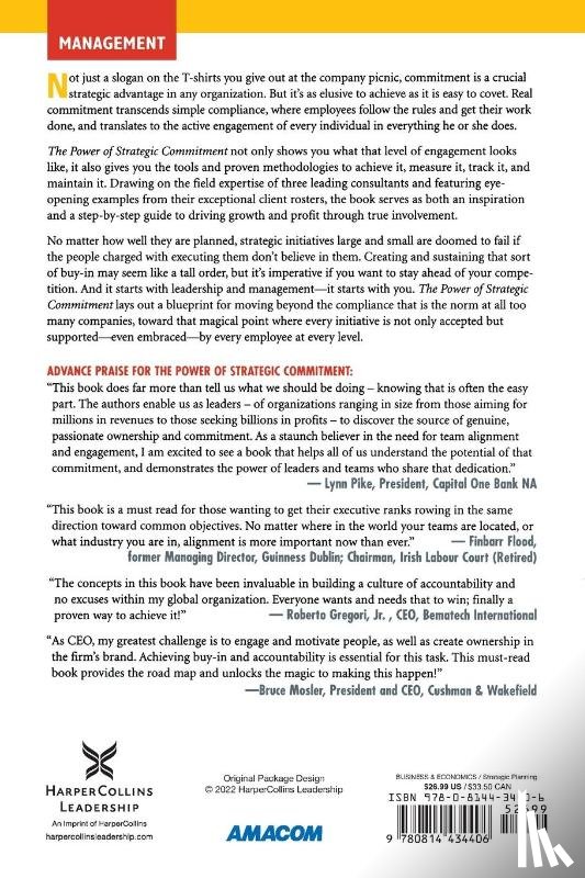 LEIBNER, Josh, MADER, Gershon, Weiss, Alan - The Power of Strategic Commitment