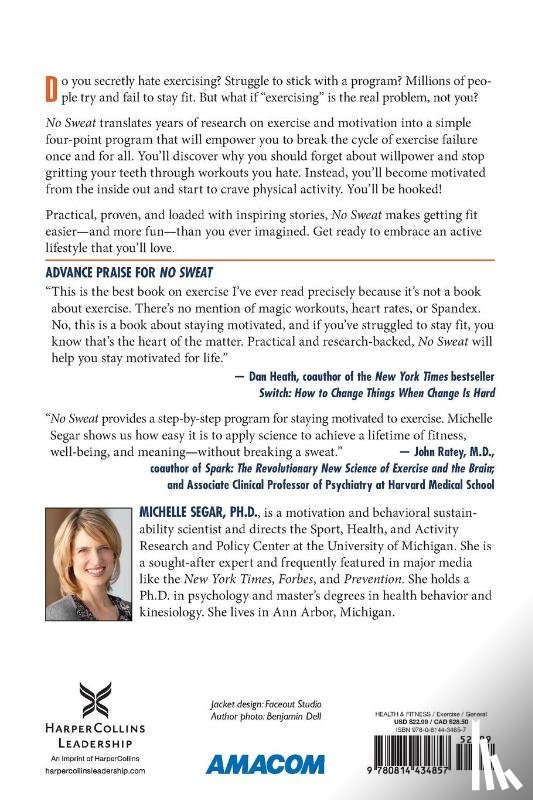 Michelle Segar - No Sweat: How the Simple Science of Motivation Can Bring You a Lifetime of Fitness