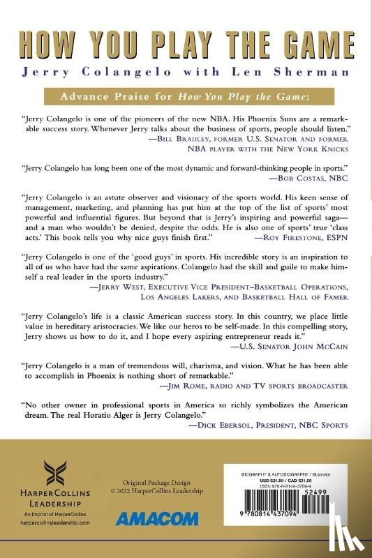 Colangelo, Jerry, Sherman, Len - How You Play the Game