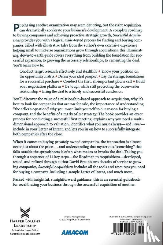 Braun, David - Successful Acquisitions