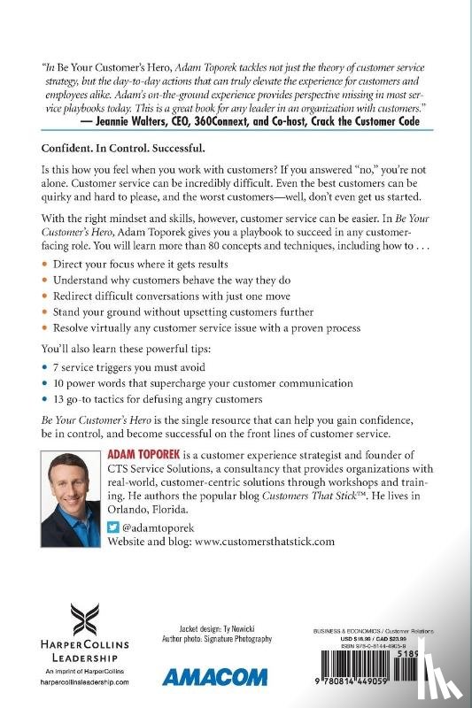 Toporek, Adam - Be Your Customer's Hero