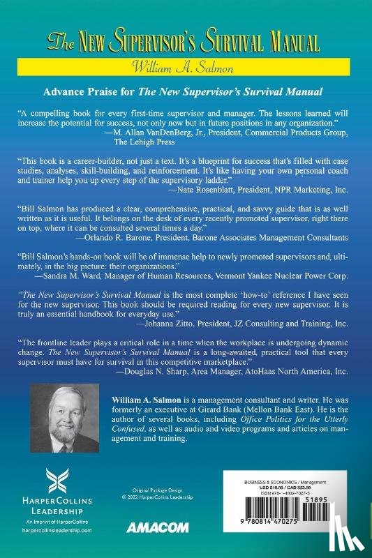 SALMON, William A. - The New Supervisor's Survival Manual