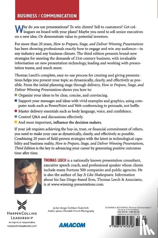 LEECH, Thomas - How to Prepare, Stage, and Deliver Winning Presentations