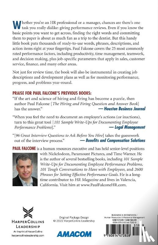 Falcone, Paul - 2600 Phrases for Effective Performance Reviews
