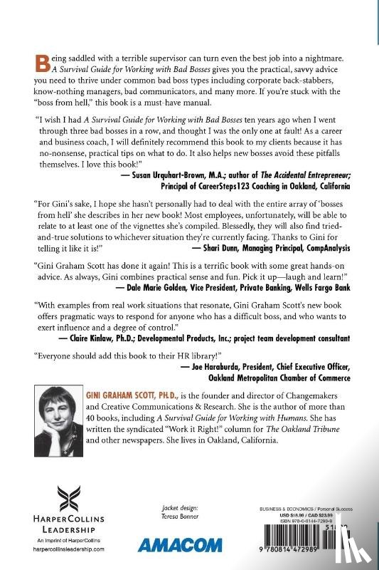 Scott, Gini - A Survival Guide for Working with Bad Bosses