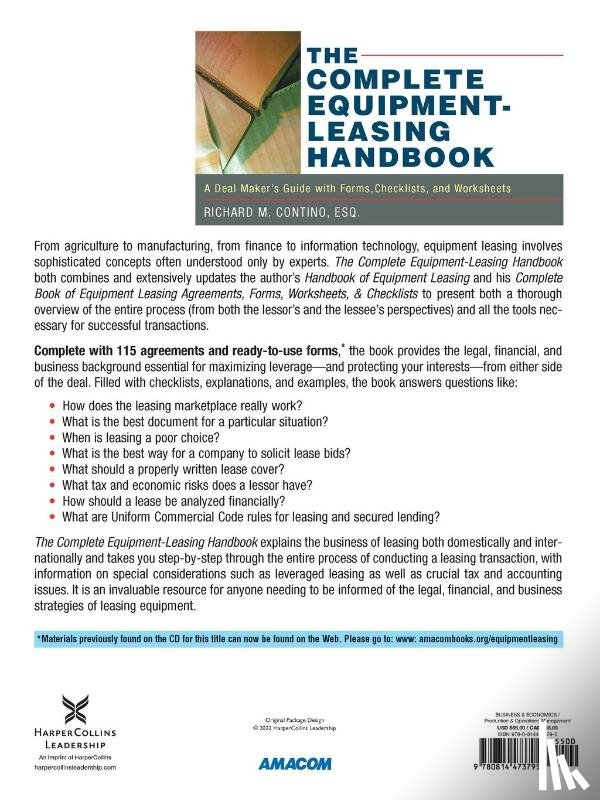 Contino, Richard - The Complete Equipment-Leasing Handbook