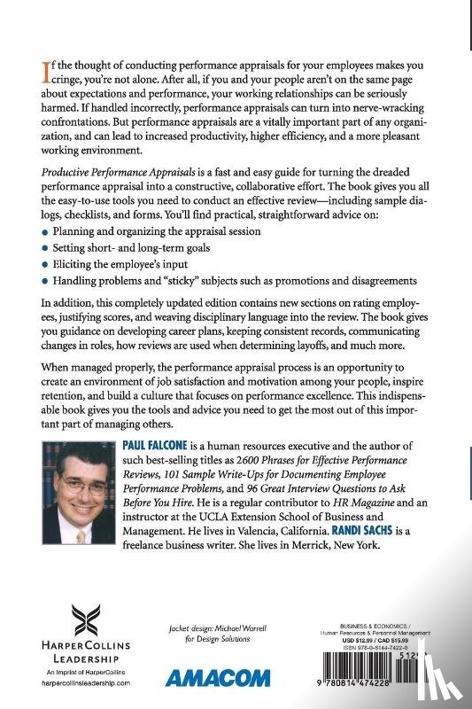Falcone, Paul, Sachs, Randi - Productive Performance Appraisals