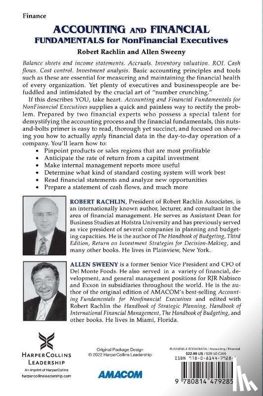 RACHLIN, Robert, SWEENEY, Allen - Accounting and Financial Fundamentals for NonFinancial Executives
