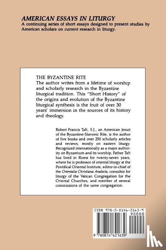 Taft, Robert - The Byzantine Rite