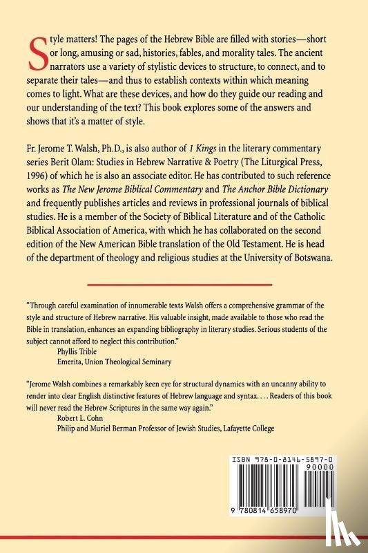 Walsh, Jerome T. - Style And Structure In Biblical Hebrew Narrative