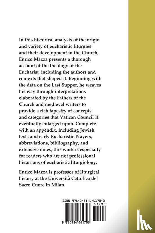 Mazza, Enrico - The Celebration of Eucharist