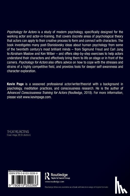 Page, Kevin - Psychology for Actors