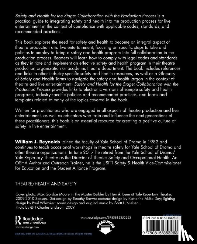 Reynolds, William J. - Safety and Health for the Stage