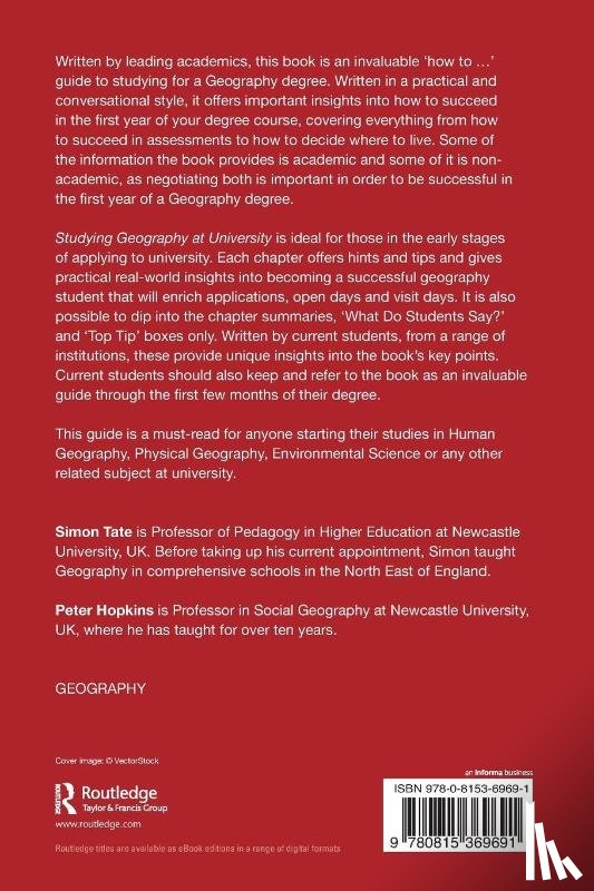 Tate, Simon (University of Newcastle, Hopkins, Peter - Studying Geography at University