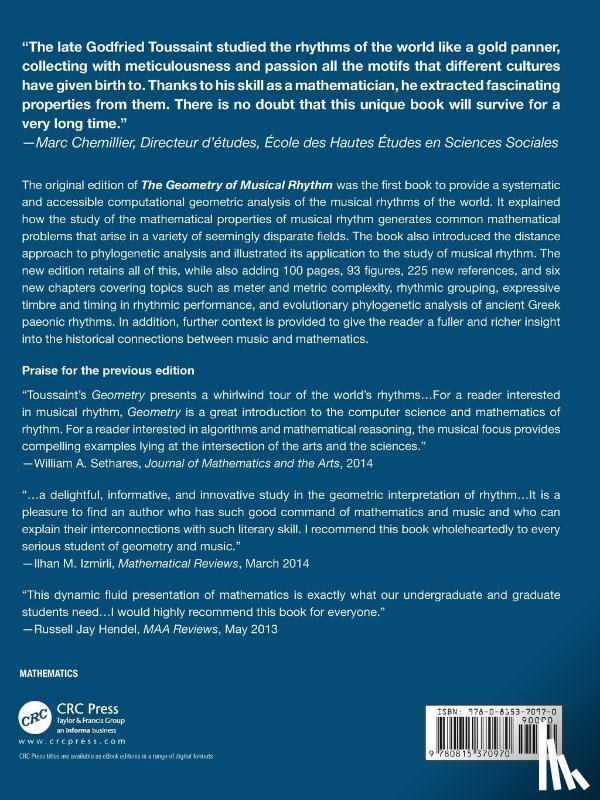 Toussaint, Godfried T. (New York University Abu Dhabi - The Geometry of Musical Rhythm