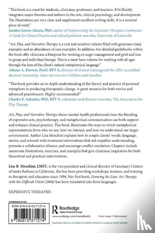 Moschini, Lisa B. (Sanctuary Centers of Santa Barbara, California, USA) - Art, Play, and Narrative Therapy