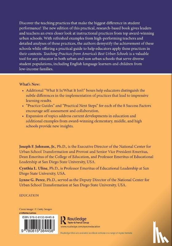 Johnson, Jr., Uline, Cynthia L. (San Diego State University, Perez, Lynne G. (San Diego State University - Teaching Practices from America's Best Urban Schools