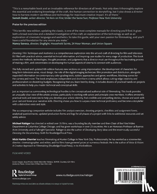 Rabiger, Michael (Professor Emeritus, Hurbis-Cherrier, Mick (CUNY - Hunter College - Directing