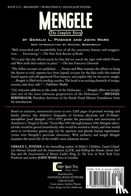 Posner, Gerald L., Ware, John - Mengele