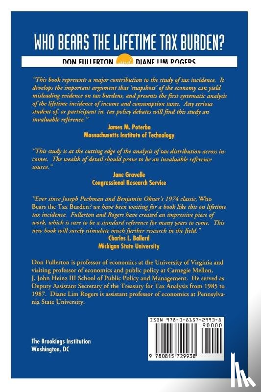 Fullerton, Don, Rogers, Diane Lim - Who Bears the Lifetime Tax Burden?