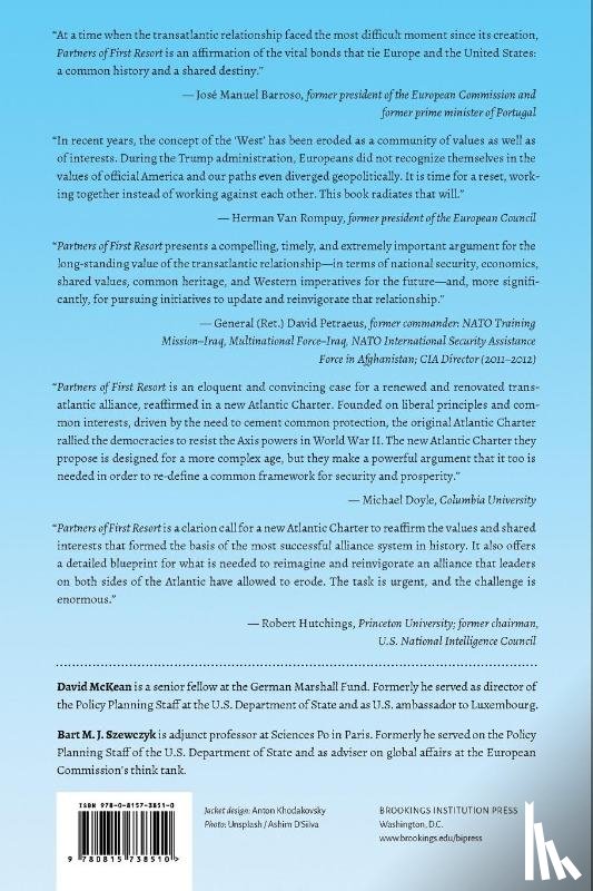 McKean, David, Szewczyk, Bart M. - Partners of First Resort