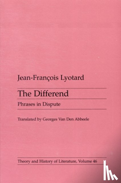 Jean-Francois Lyotard - Differend