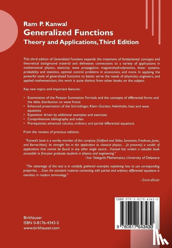Kanwal, Ram P. - Generalized Functions