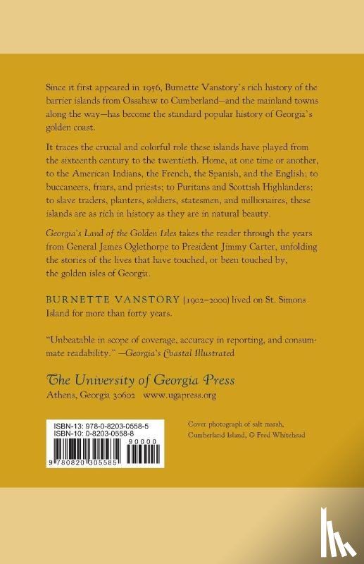 Vanstory, Burnette - Georgia's Land of the Golden Isles