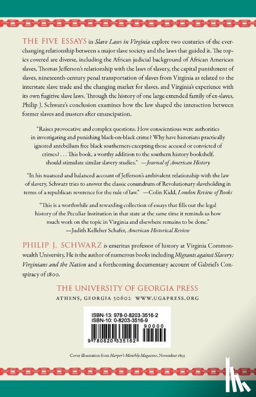 Schwarz, Phillip J. - Slave Laws in Virginia
