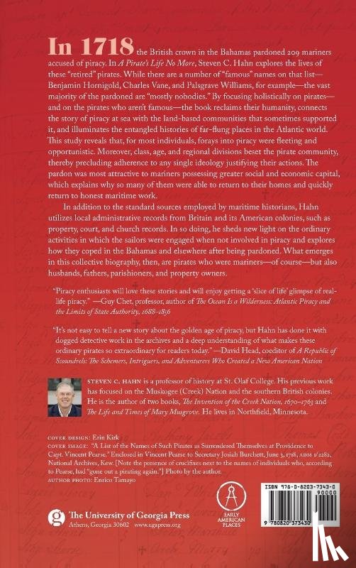 Hahn, Steven C. - A Pirate's Life No More
