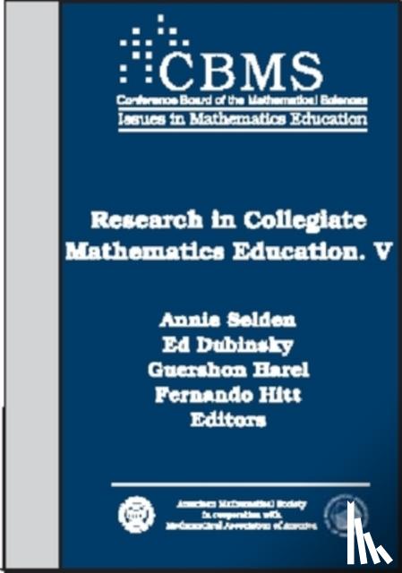  - Research in Collegiate Mathematics Education