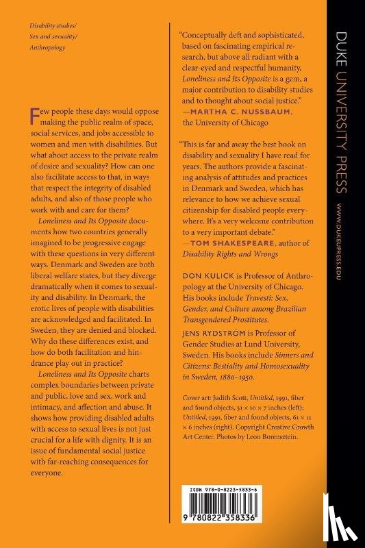 Kulick, Don, Rydstrom, Jens - Loneliness and Its Opposite