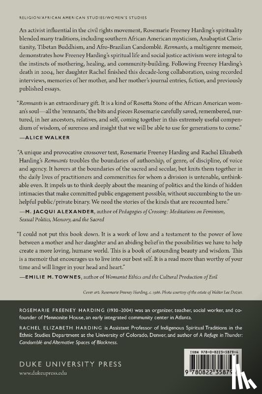 Freeney Harding, Rosemarie, Harding, Rachel Elizabeth - Remnants