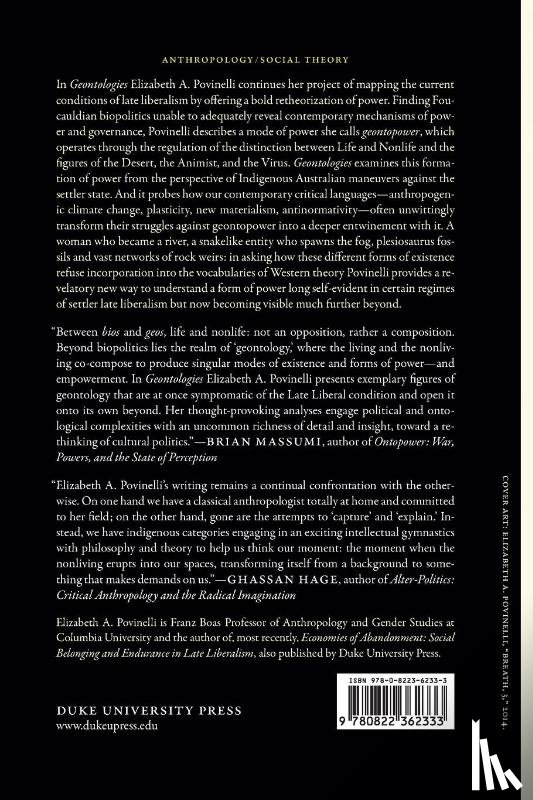 Povinelli, Elizabeth A. - Geontologies