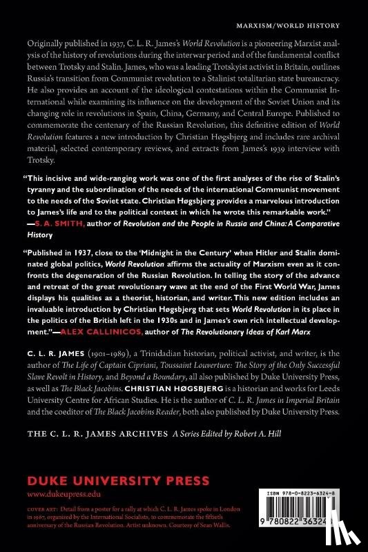 James, C. L. R. - World Revolution, 1917–1936