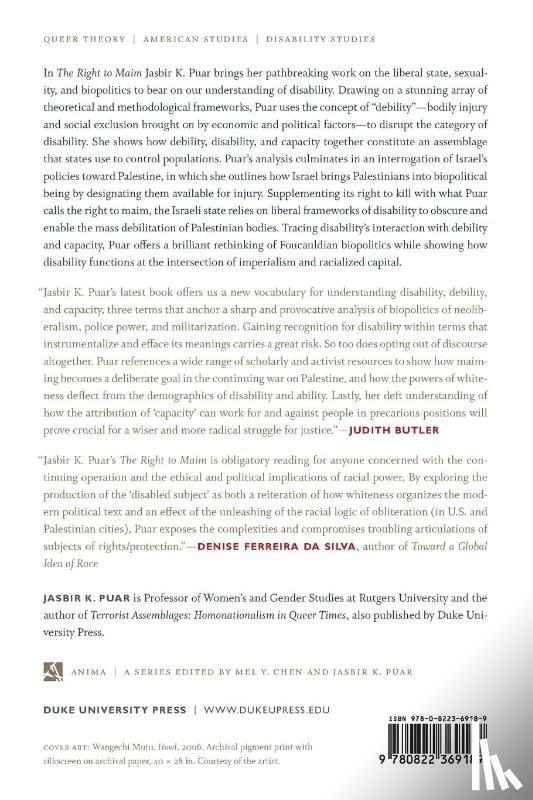 Puar, Jasbir K. - The Right to Maim