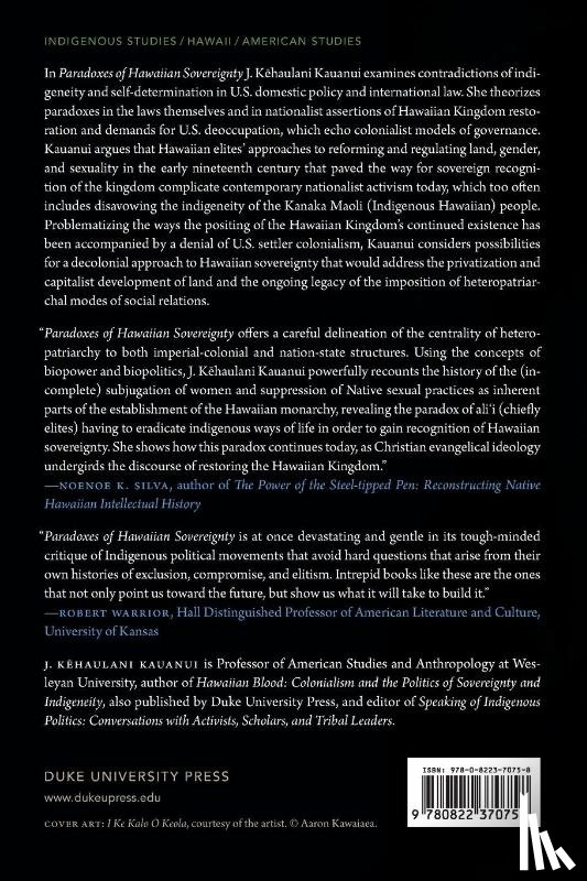 Kauanui, J. Kehaulani - Paradoxes of Hawaiian Sovereignty