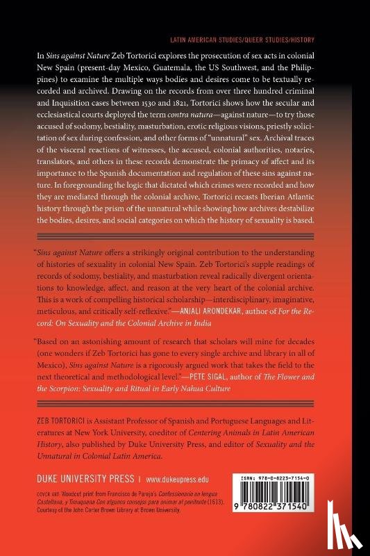 Tortorici, Zeb - Sins Against Nature