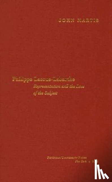 Martis, John - Philippe Lacoue-Labarthe